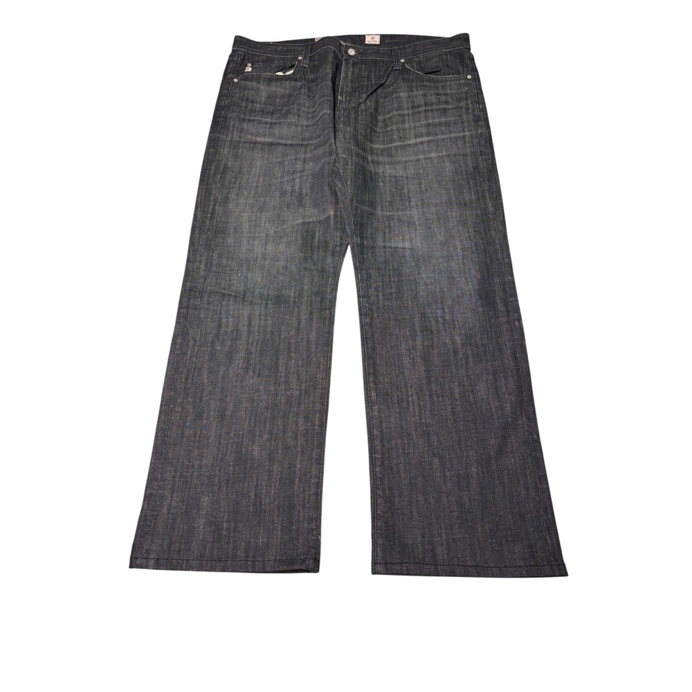 AG Adriano Goldschmied Protege Straight Leg Black Jeans Mens 40X31 Made in USA